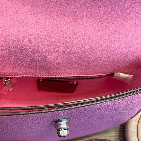 Coach Willow Saddle Bag in Pebble Polished Leather - Picture 12 of 15